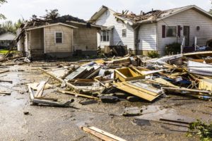 Windstorm or Hail: Painful Perils Explained Easily (Aftermath Of A Hurricane In A Residential Area)
