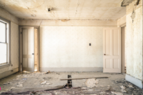 If your apartment hunting leads you to a damaged unit, make sure the issues are fixed before move-in.
