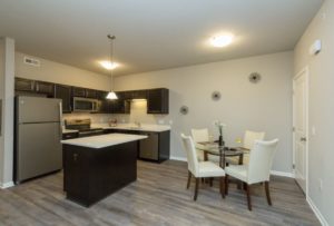 Kitchens at Alice Patricia Apartments are modern in design and leave little to be desired. 
