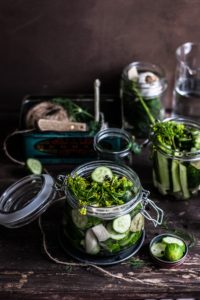 Quick refrigerator pickles are one of the easiest kinds of vegetable side dish to prepare!