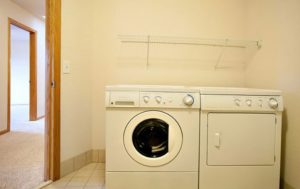 Perks of living at Cascade Shores Townhomes include in-unit washer and dryers. 