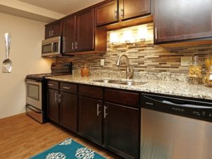 Modern kitchens for residents of Park Meadows Apartments