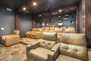 Residents of Olympus Encantada enjoy access to an on-site movie theater.