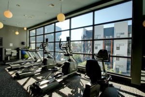 Workout with a view at Olympus Midtown in Nashville, Tennessee.